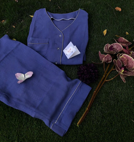 Maternity Pyjamas Dark Blue